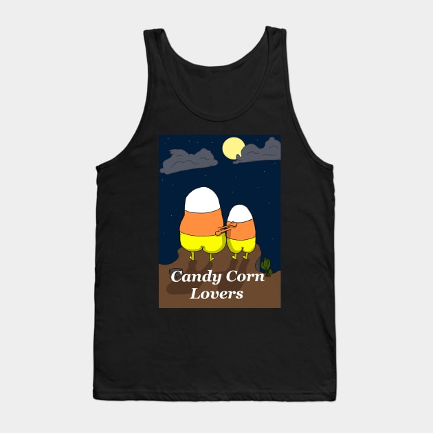 Candy Corn Lovers Moonlight Embrace Tank Top by JonnyVsTees